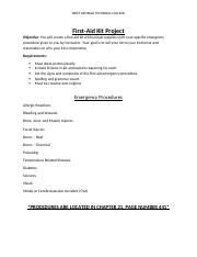 Image result for First Aid Project