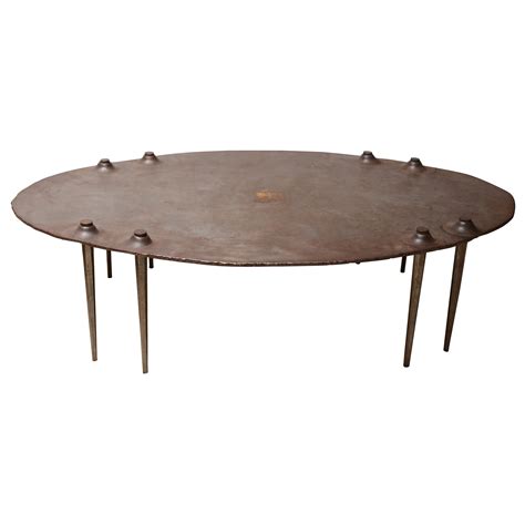 Idir Mecibah, Brutalist Coffee Table in Massive Steel, Handcrafted in ...