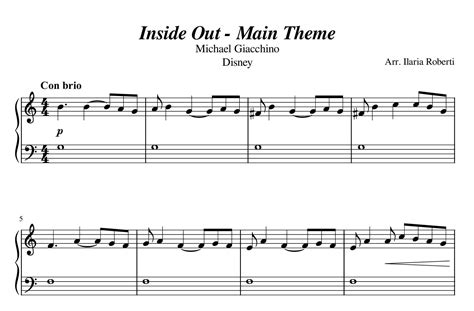 Image result for Inside Out Piano Tutorial
