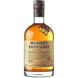 三只猴子威士忌_Monkey Shoulder 三只猴子 700ml 40度进口洋酒调和纯麦英国威士忌 斯佩塞地区 基酒 Monkey ...
