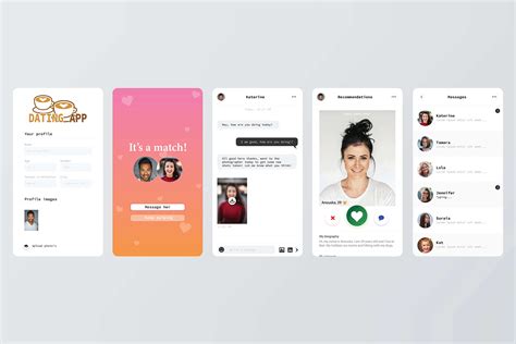Dating app template | App Templates ~ Creative Market