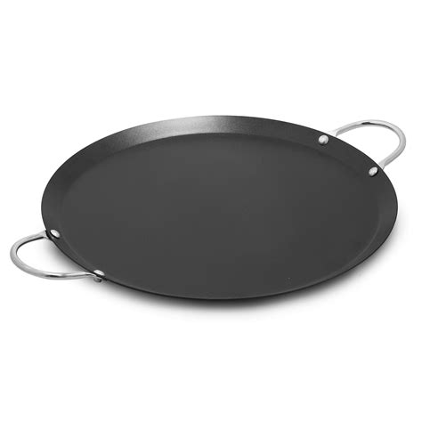Im Usa 9 inch Carbon Steel Nonstick Round Comal with Metal Handles ...