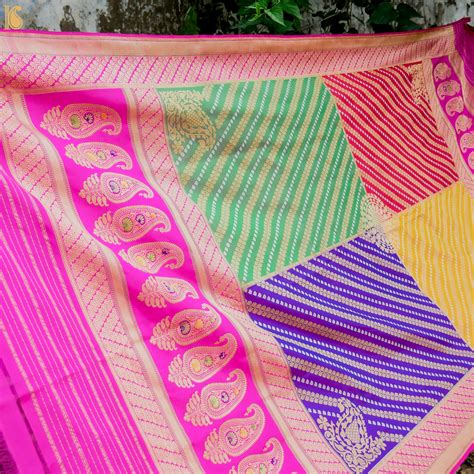 Handwoven Katan Silk Banarasi Chauki Rangkat Real Zari Dupatta – Khinkhwab