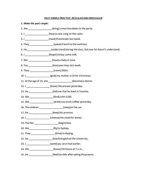 Image result for Past Simple Practice