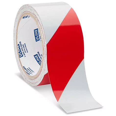 Reflective Tape - 2" x 10 yds, Red/White S-6732 - ULINE