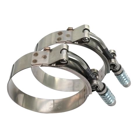 Snapklik.com : 3.25 Inch T Bolt Hose OD Clamp Stainless Steel - Spring ...