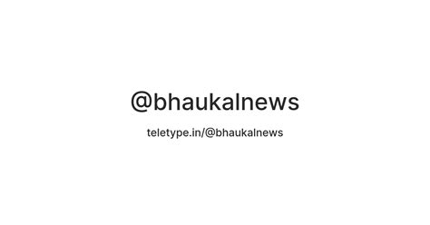 bhaukalnews — Teletype