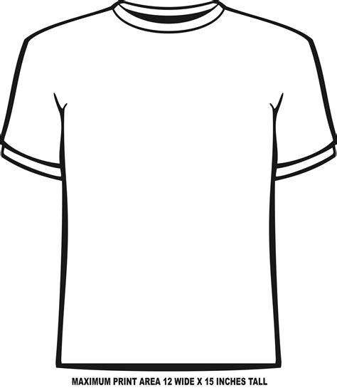 Printable Blank T Shirt Template - Templates Printable