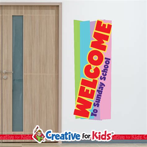 Jesus Welcome To Sunday School Wall Decal