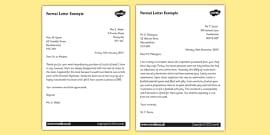 Letter Writing Templates for Kids | Official Letter Template