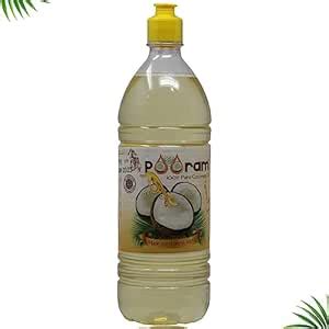 pooram coconut oil 1litre PET flip top dispenser cap easy cooking ...