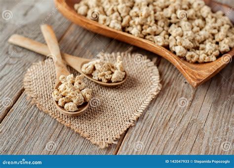 Textured Soy Protein TVP. Textured Vegetable Protein TSP. Soy Meat for ...