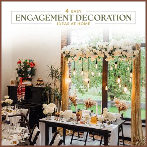 Engagement Decoration Ideas At Home | ThreadVibe Living