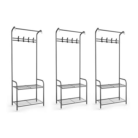 Kuber Industries Pack of 3 Cloth Hanger and Organiser for Coat Hat Han ...