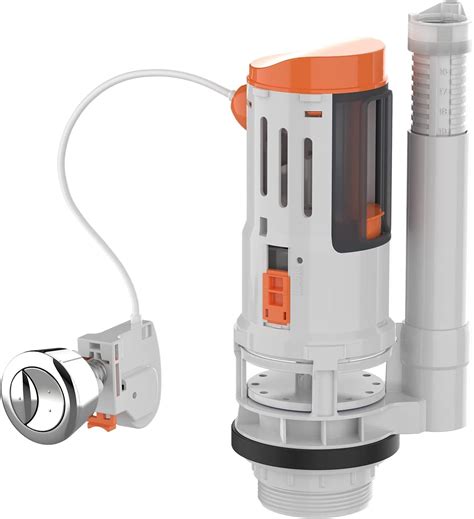 Ibergrif M20522 Toilet Dual Flush Valve with Button, Suitable for 2 ...