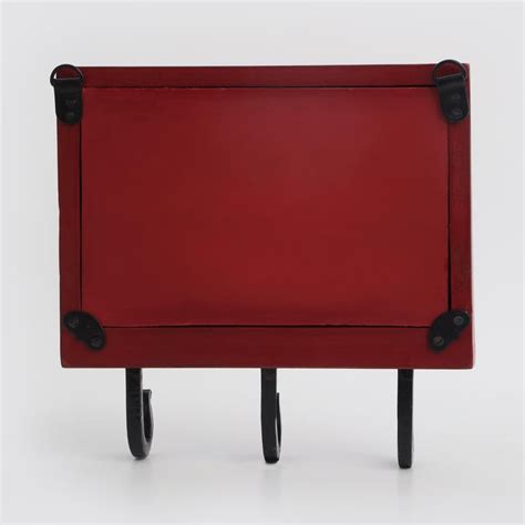 Buy Chisel Wooden 3-Hook Wall Accent with Mirror from Home Centre at ...