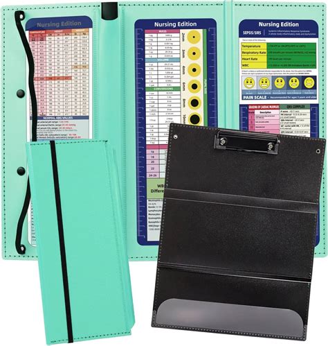 Amazon.com : Foldable Nursing Clipboard with Medical Edition Cheat ...