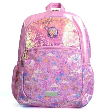 SMIGGLE Cosmos Classic Backpack – 16 Inch | Holographic Sequins & Irid ...