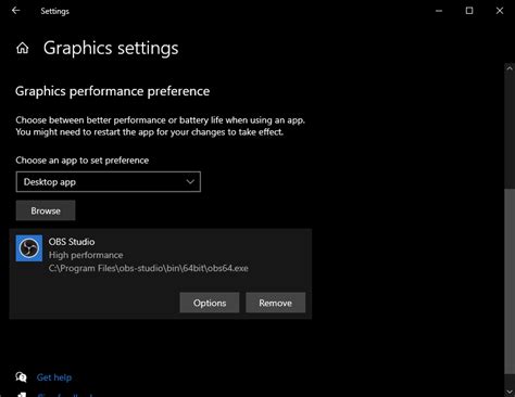 Rezultat imagine pentru Graphics Performance Preference