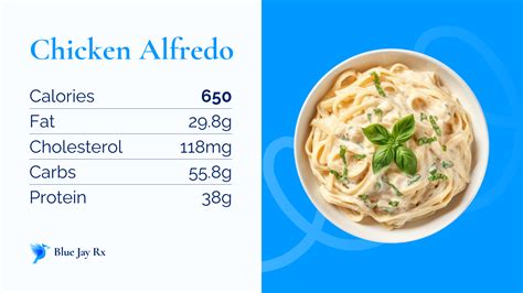 Chicken Alfredo Nutritional Facts - Free Printable Nutrition Facts