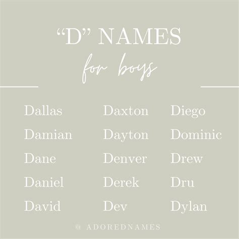 100 Dreamy Boy Names That Start With D: With Meanings – LEKPU