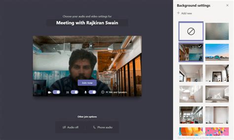 Teams Background Settings 的图像结果