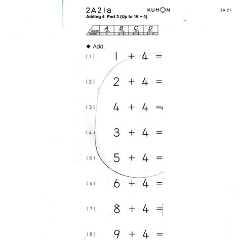 Kumon Worksheets 4 Year Old at Ruby Valazquez blog