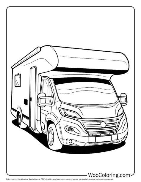 100+ Camper & RV coloring pages (Free PDF To Print) | Woo Coloring