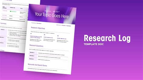 Image result for Research Log Example