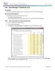 3.3.12 Lab Windows Task Manager 的图像结果