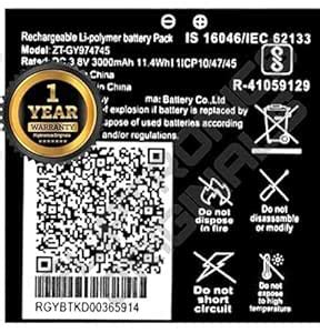 FLIPTRONICS ORIGINALS™ ZT-GY974745 Battery for Jio WiFi Dongle JMR815 ...