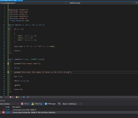 Image result for C Cannot Open Source File Stdafx.h