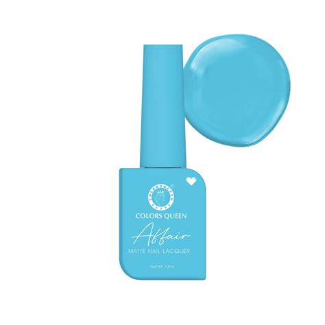 Buy Colors Queen Affair Matte Nail Lacquer - 40 Ocean Blue, 13ml ...
