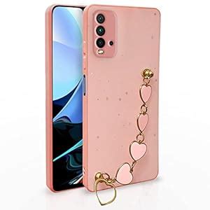 Pikkme Mi Redmi 9 Power Back Cover for Girls | Heart Shaped Metal Chain ...