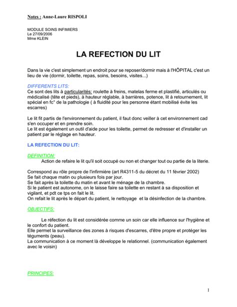 Image result for Techniques de Refection du Lit