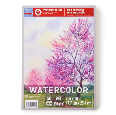 7" x 10" Level 2 Watercolor Pad by Artist's Loft - Heavyweight and Acid ...