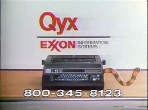 Qyx High Speed Typewriter Commercial 1980 - YouTube