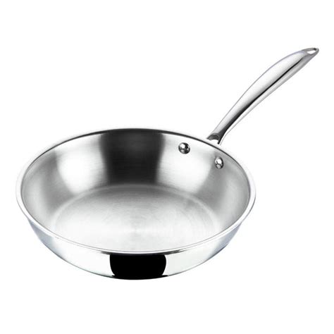 Vinod Platinum Triply Stainless Steel Fry pan 16 cm Induction Friendly ...