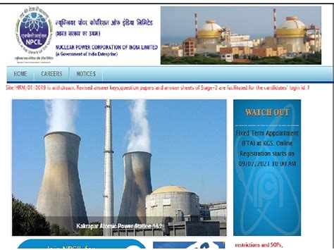 NPCIL Recruitment 2021 Notification out @npcil.nic.in, 173 Vacancies ...