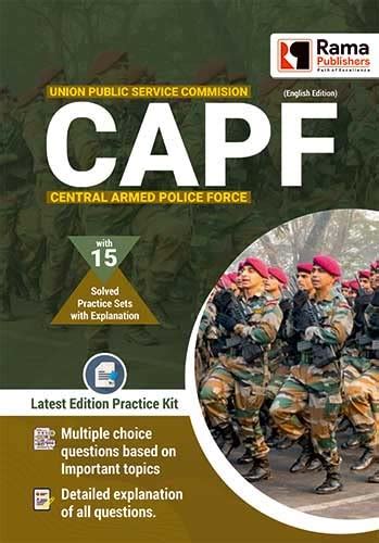 Buy UPSC CAPF | 15 Practice Sets and Solved Papers Book for 2021 Exam ...