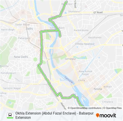 274 Route: Schedules, Stops & Maps - Babarpur Extension (Updated)