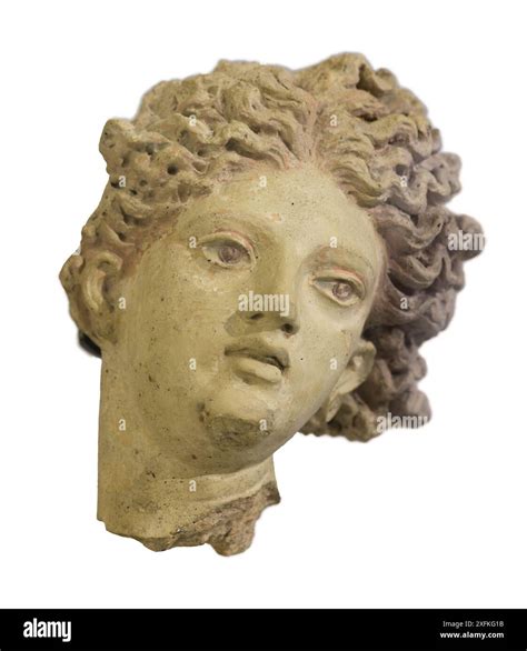 Head of Aphrodite figure - Etruscan Terracotta, Temple at Pygi on Santa ...