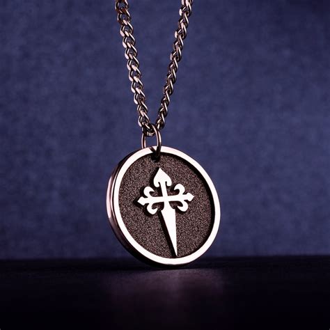 The Cross of St James Necklace Camino De Santiago De Compostela Pendant ...