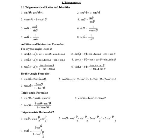 Trignometry R Formulas 的图像结果