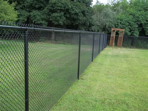 6 Black Chain Link Fence