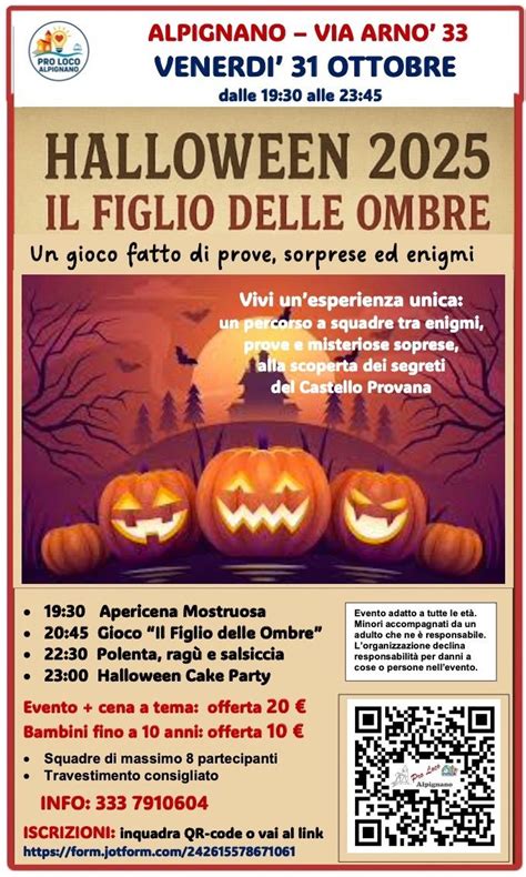 HALLOWEEN ALPIGNANO: L’Oscuro sentiero delle anime perdute, Via Arno ...