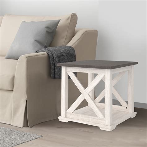 Laurel Foundry Modern Farmhouse Fia Floor Shelf End Table with Storage ...