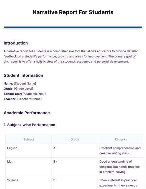 Image result for Narrative Report Example
