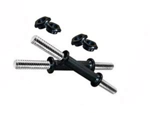 Proactive FITNESS 14" Dumbbell Rods with Plastic Locks Weight Lifting ...
