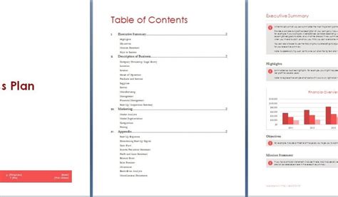 Business Plan Template Word 的图像结果